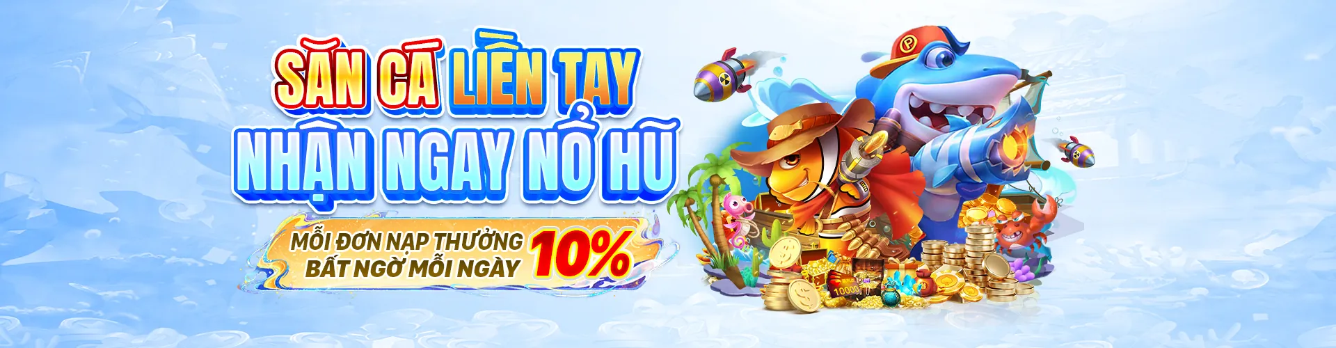 Hình ảnh chính game bắn cá Win88 với đồ họa đại dương sống động, cá vàng và súng nước